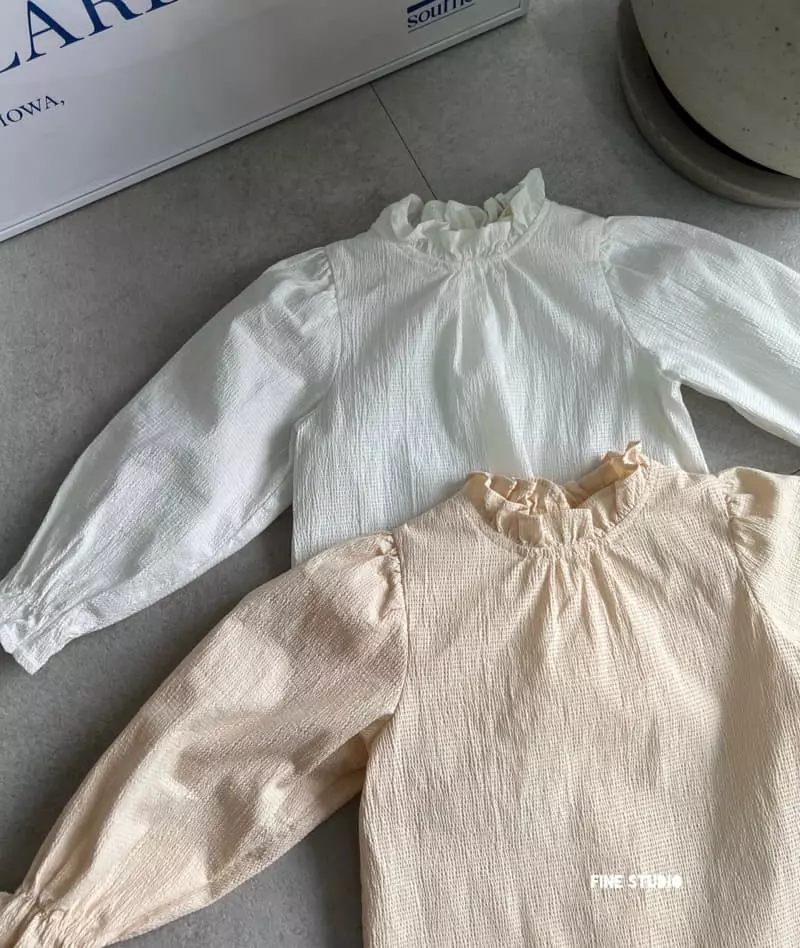 Fine Studio - Korean Children Fashion - #childofig - Embo Blouse - 4