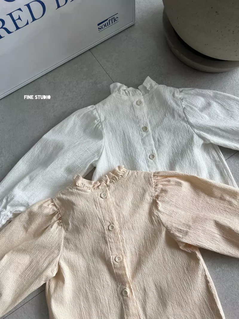 Fine Studio - Korean Children Fashion - #childrensboutique - Embo Blouse - 5