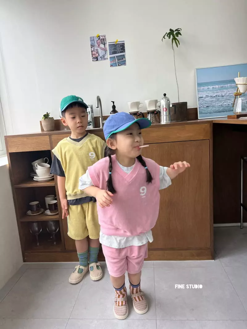 Fine Studio - Korean Children Fashion - #kidsshorts - Nine Vest - 2