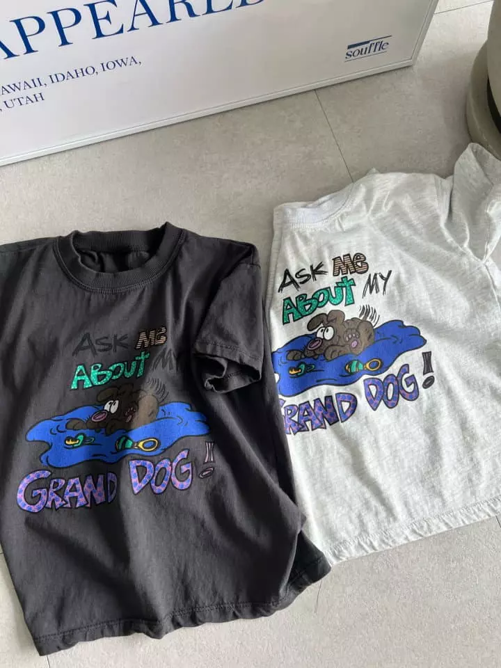 Fine Studio - Korean Children Fashion - #magicofchildhood - Dog Tee with mom - 2