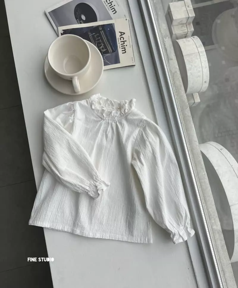 Fine Studio - Korean Children Fashion - #minifashionista - Embo Blouse