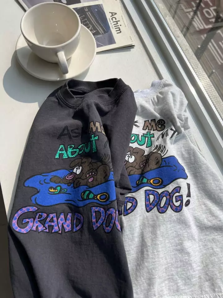 Fine Studio - Korean Children Fashion - #minifashionista - Dog Tee with mom - 3
