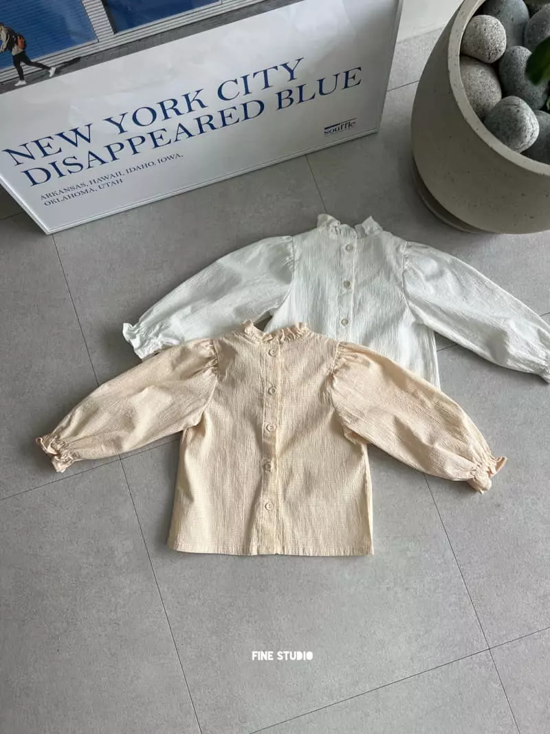 Fine Studio - Korean Children Fashion - #prettylittlegirls - Embo Blouse - 2