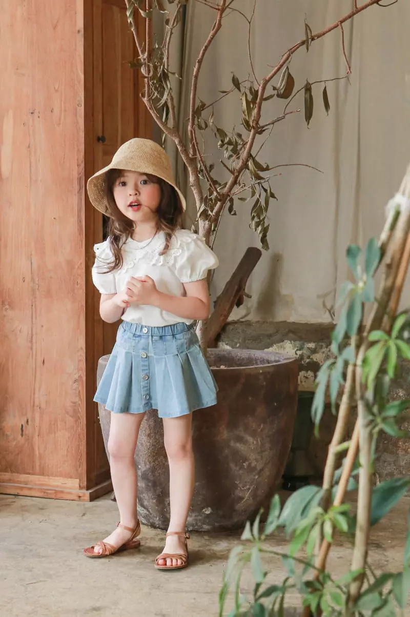 Flo - Korean Children Fashion - #fashionkids - Cendal Denim Skirt - 3