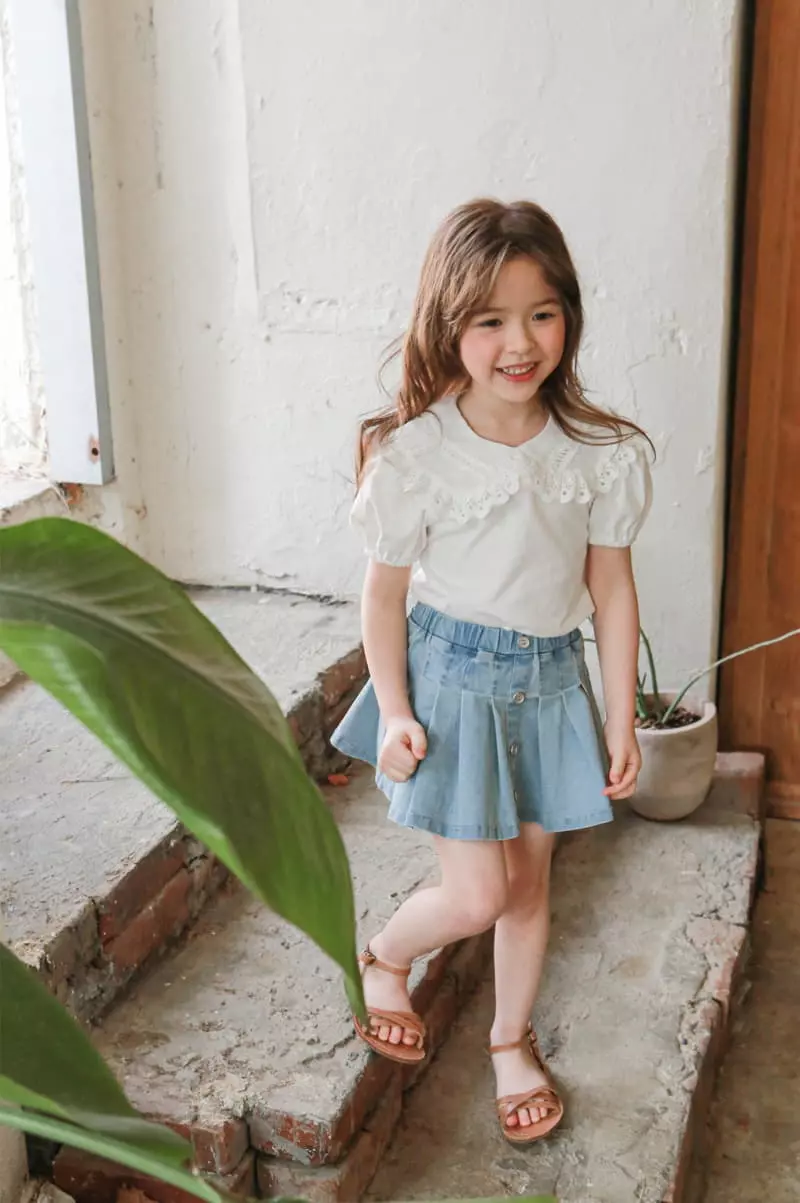 Flo - Korean Children Fashion - #kidzfashiontrend - Maren Collar Tee - 8