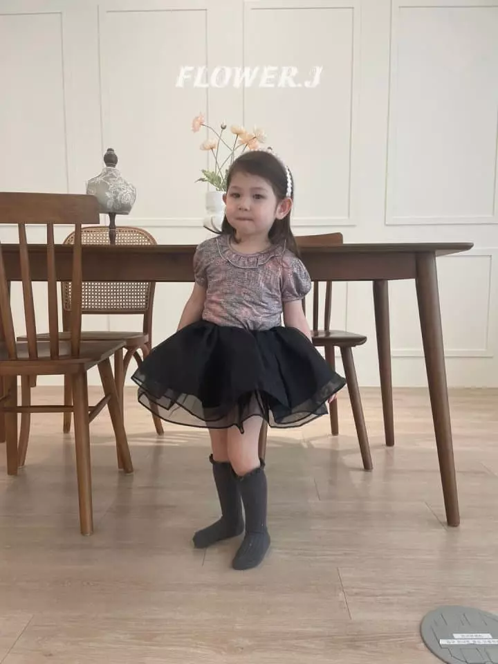 Flower J - Korean Children Fashion - #littlefashionista - Matal Tee - 2