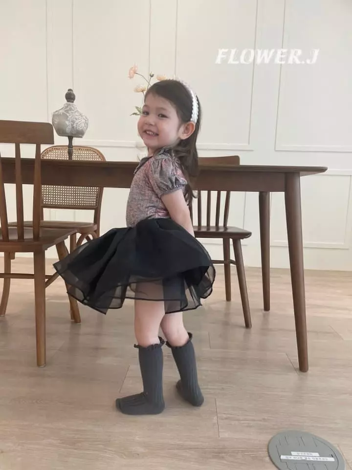 Flower J - Korean Children Fashion - #magicofchildhood - Matal Tee - 3