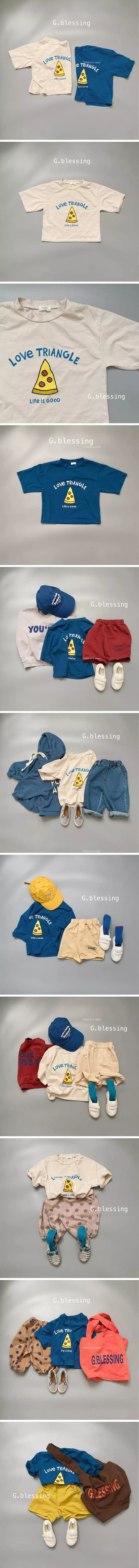 G Blessing - Korean Children Fashion - #fashionkids - Pizza Tee