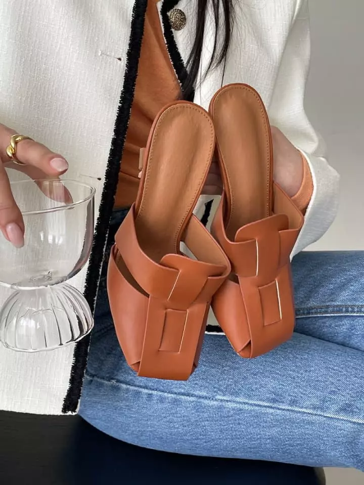 Golden Shoe - Korean Women Fashion - #thelittlethings - rm0703 Slippers - 4