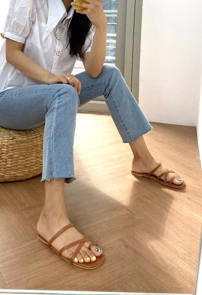 Golden Shoe - Korean Women Fashion - #momslook - bu3014 Slippers - 8