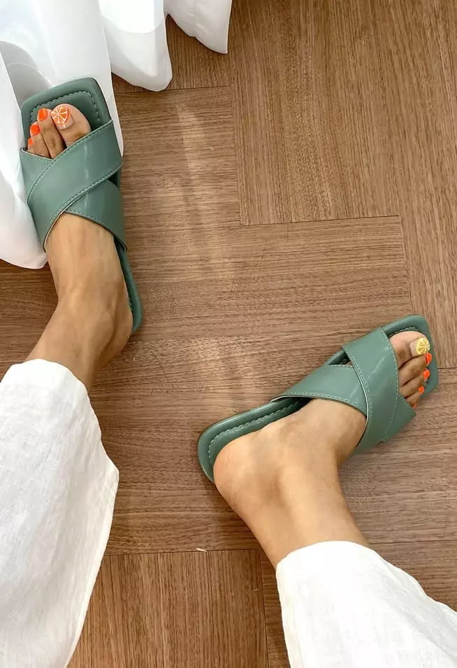 Golden Shoe - Korean Women Fashion - #momslook - bu3013 Slippers - 9