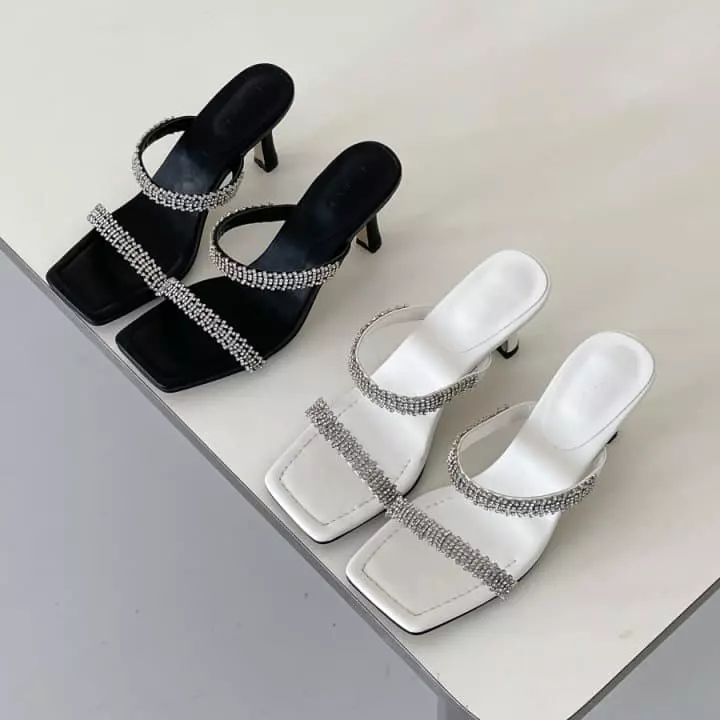 Golden Shoe - Korean Women Fashion - #momslook - ra97 Slippers