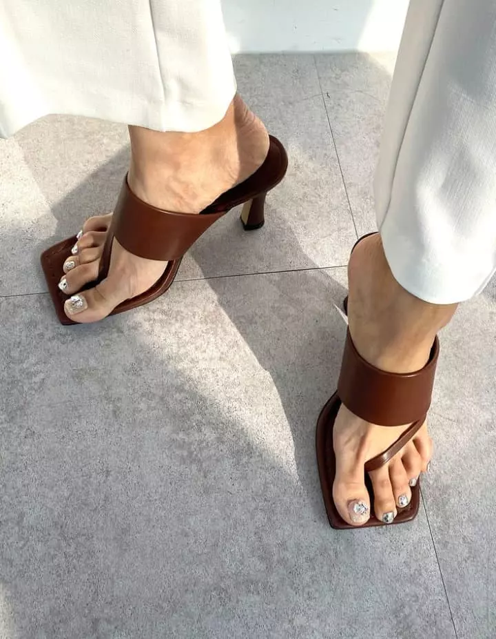 Golden Shoe - Korean Women Fashion - #momslook - bu1004 Sandals - 11
