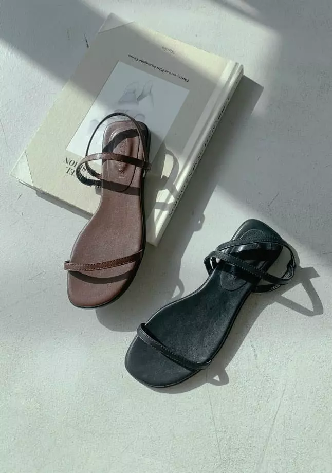Golden Shoe - Korean Women Fashion - #shopsmall - b904 Sandals - 2