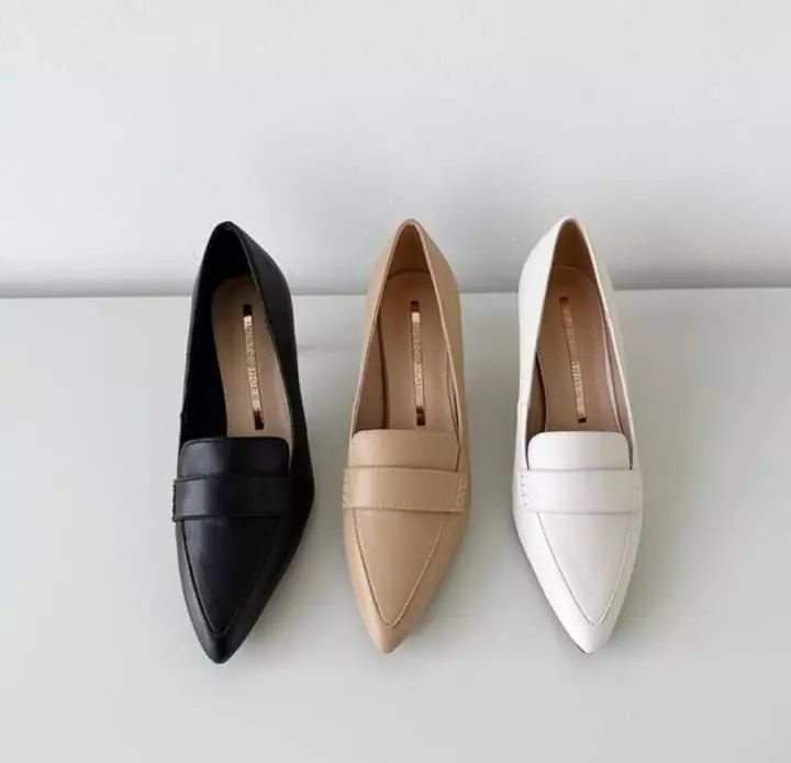 Golden Shoe - Korean Women Fashion - #vintagekidsstyle - min6011 Flats