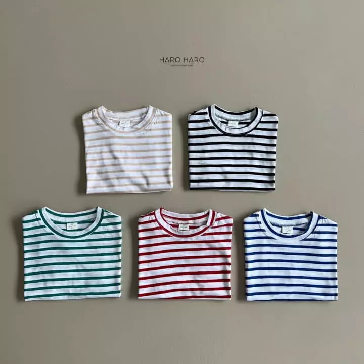 Haro Haro - Korean Children Fashion - #Kfashion4kids - Paint Stripes Tee - 8