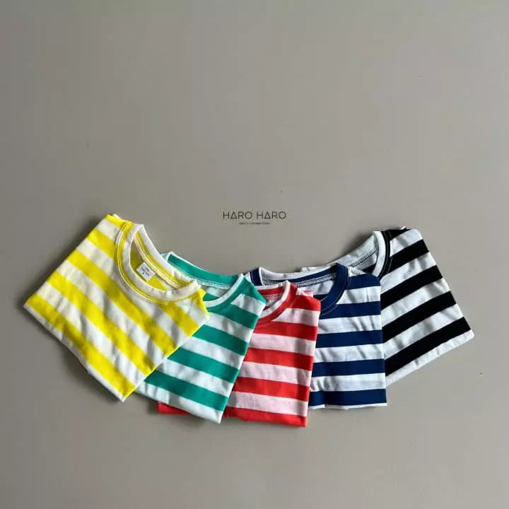 Haro Haro - Korean Children Fashion - #Kfashion4kids - Parasol Stropes Tee - 5