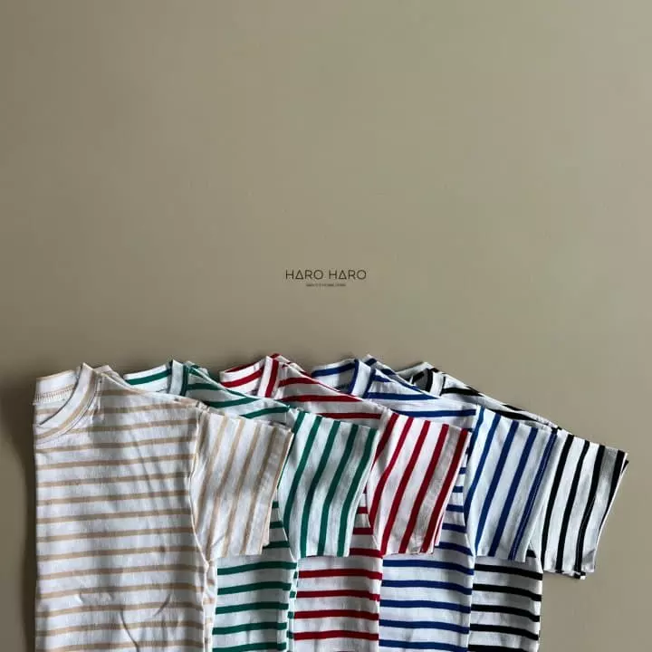 Haro Haro - Korean Children Fashion - #designkidswear - Paint Stripes Tee - 2