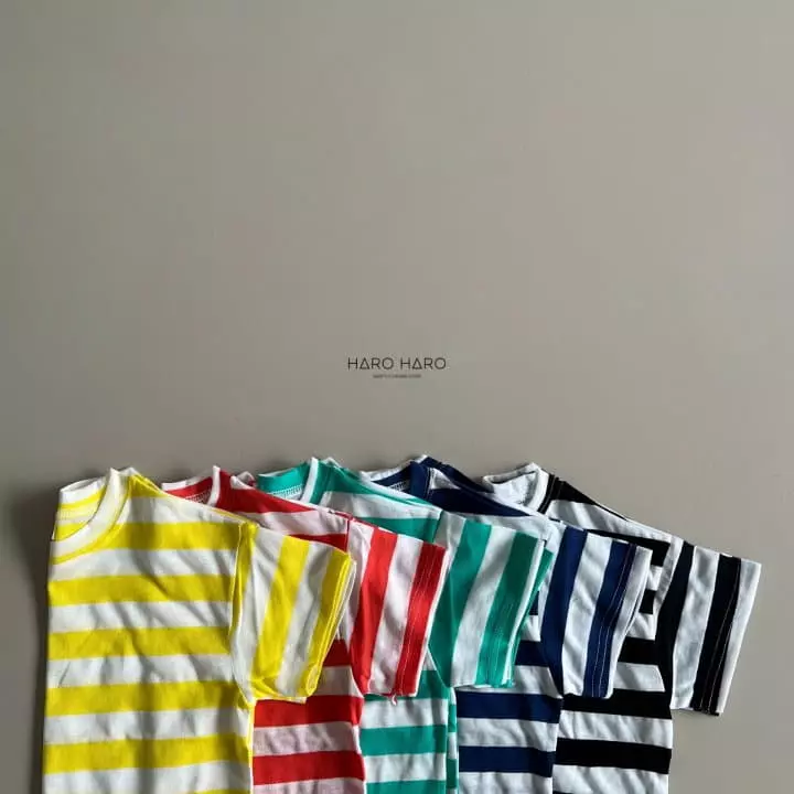 Haro Haro - Korean Children Fashion - #kidsshorts - Parasol Stropes Tee - 2
