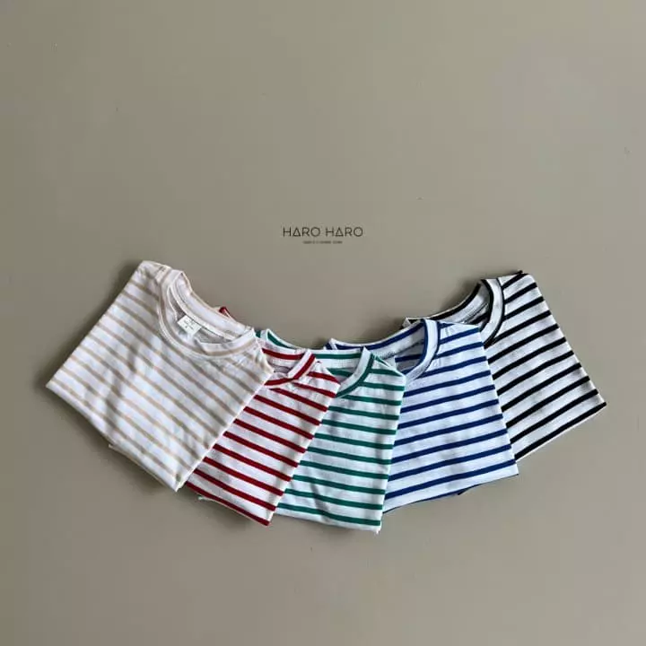 Haro Haro - Korean Children Fashion - #kidsstore - Paint Stripes Tee - 6