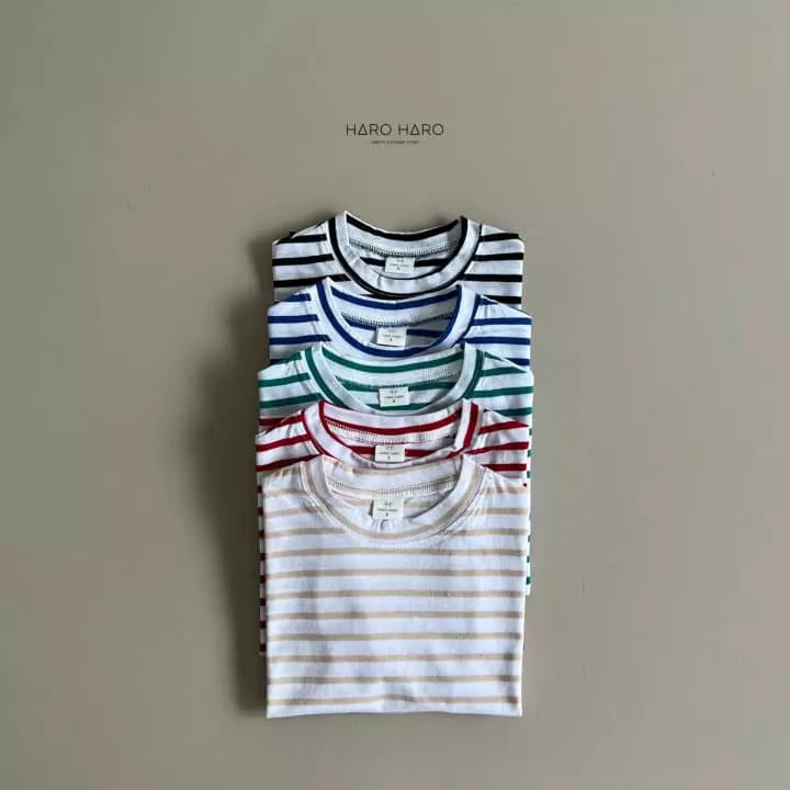 Haro Haro - Korean Children Fashion - #littlefashionista - Paint Stripes Tee - 9