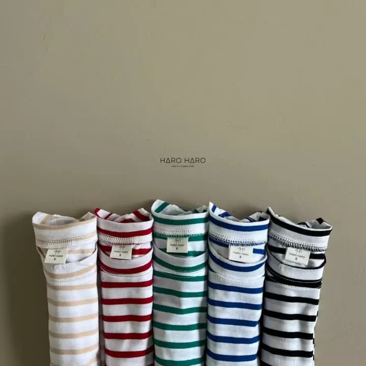 Haro Haro - Korean Children Fashion - #magicofchildhood - Paint Stripes Tee - 10