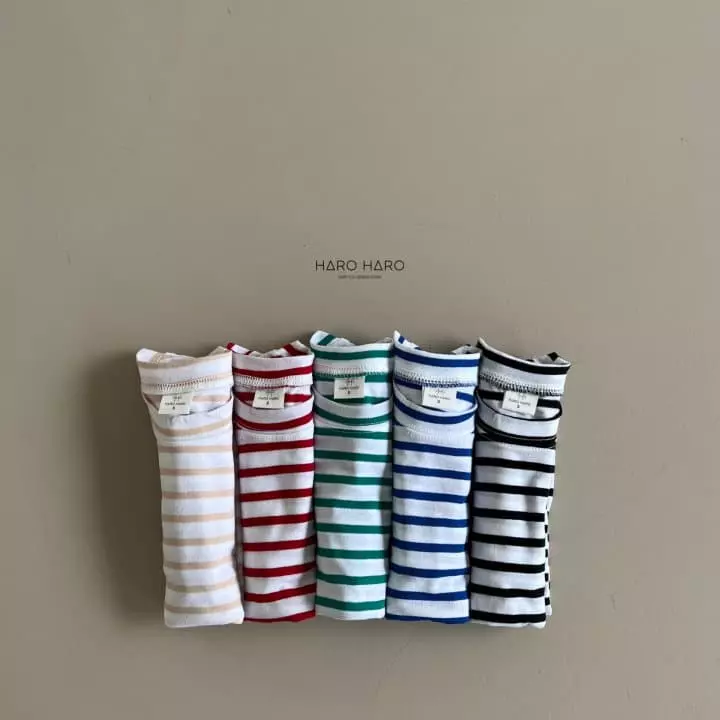 Haro Haro - Korean Children Fashion - #minifashionista - Paint Stripes Tee - 11