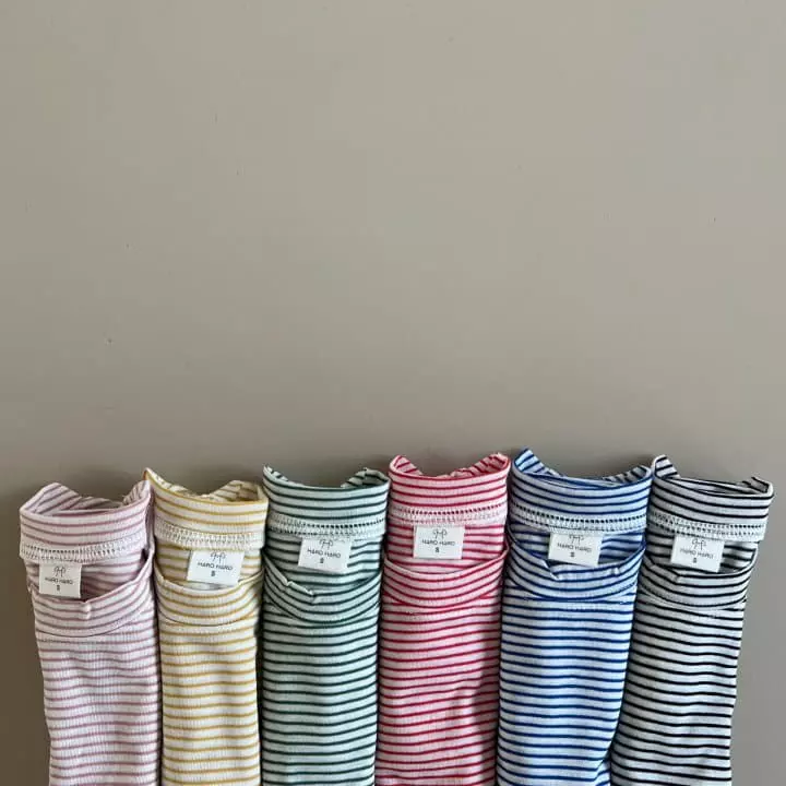 Haro Haro - Korean Children Fashion - #minifashionista - Crayon Stripes Tee - 9