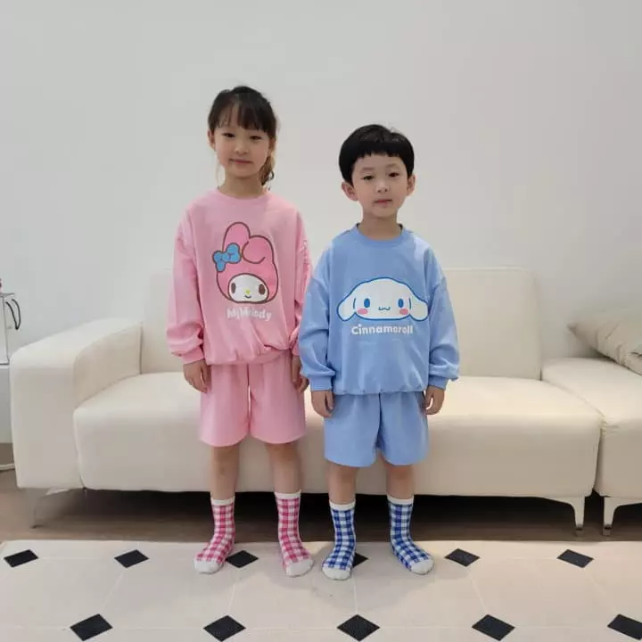 Heart Baby - Korean Children Fashion - #designkidswear - Sanrio Top Bottom Set - 2