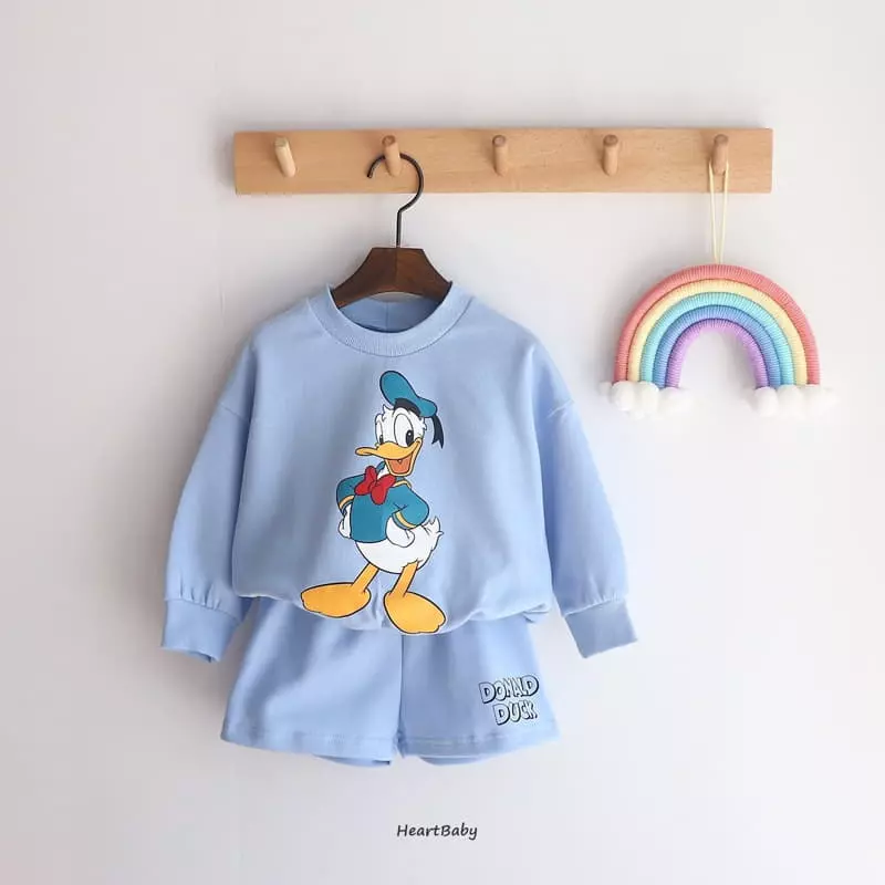 Heart Baby - Korean Children Fashion - #fashionkids - Mickey Friends Top Bottom Set - 7