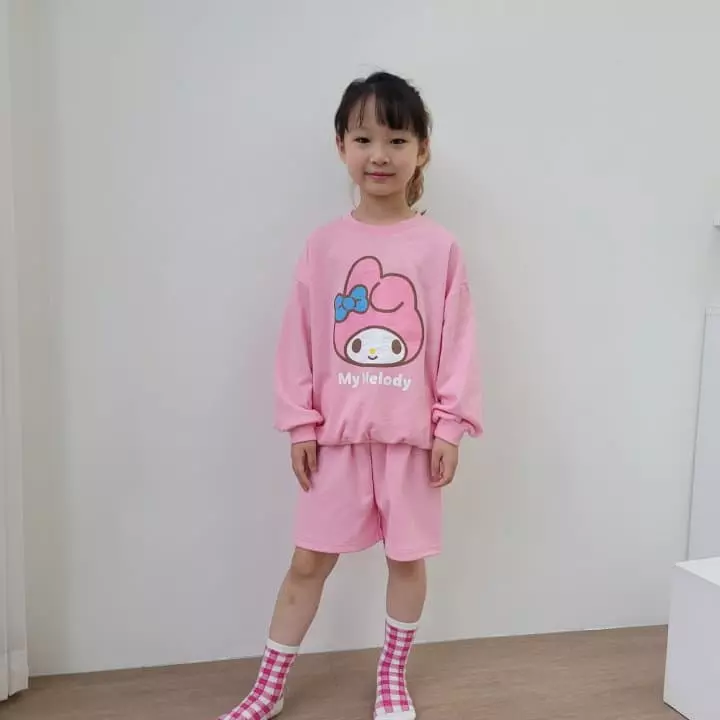 Heart Baby - Korean Children Fashion - #discoveringself - Sanrio Top Bottom Set - 4