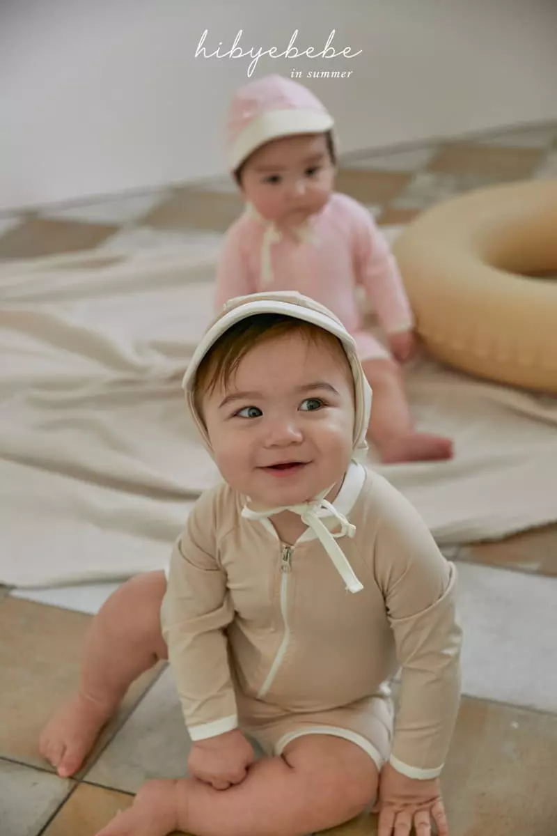 Hi Byebebe - Korean Baby Fashion - #babyboutique - Tube Tayo Swim Bodysuit with Hat - 2