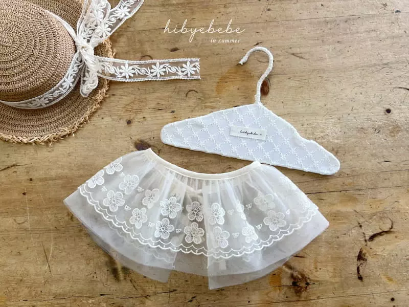Hi Byebebe - Korean Baby Fashion - #babyclothing - Flower Embrodiery Layered Apron