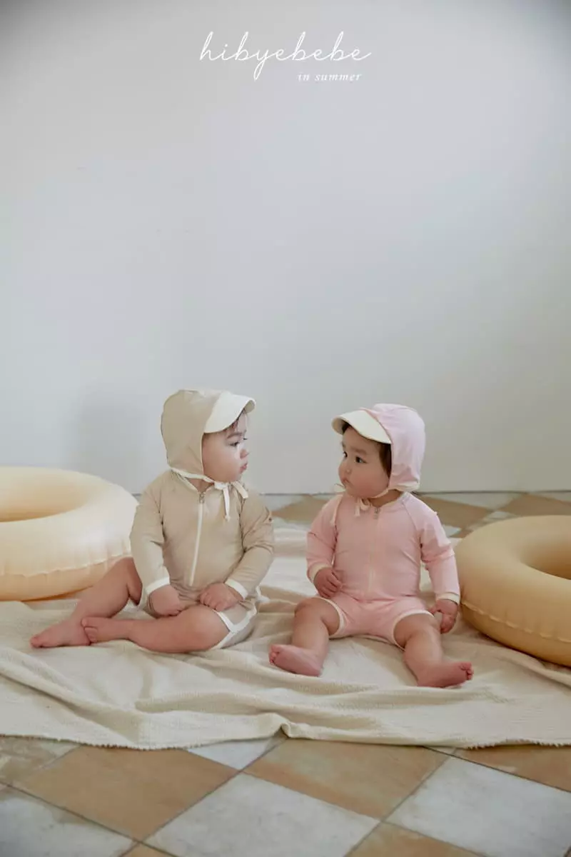 Hi Byebebe - Korean Baby Fashion - #babygirlfashion - Tube Tayo Swim Bodysuit with Hat - 7