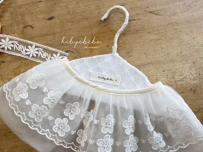Hi Byebebe - Korean Baby Fashion - #babylifestyle - Flower Embrodiery Layered Apron - 5