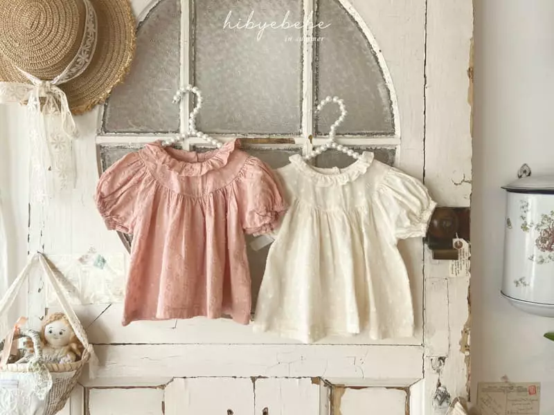Hi Byebebe - Korean Baby Fashion - #babylifestyle - Mia Jacquared Blouse