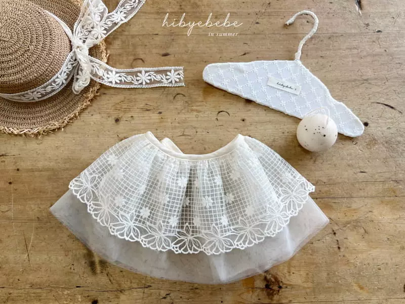 Hi Byebebe - Korean Baby Fashion - #babyoninstagram - Flower Embrodiery Layered Apron - 6