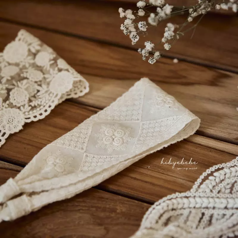 Hi Byebebe - Korean Baby Fashion - #babyoninstagram - Spring Lace Hairband Set