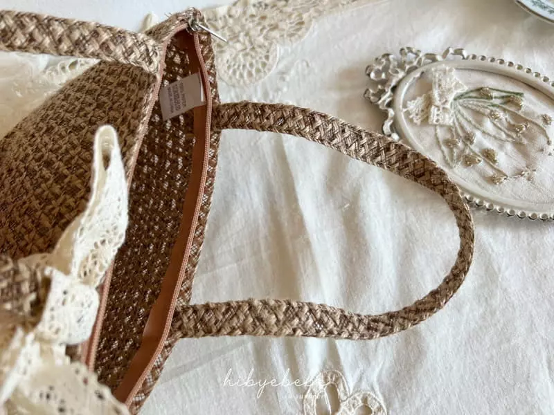 Hi Byebebe - Korean Baby Fashion - #babyoninstagram - Summer Picnic Straw Bag - 4