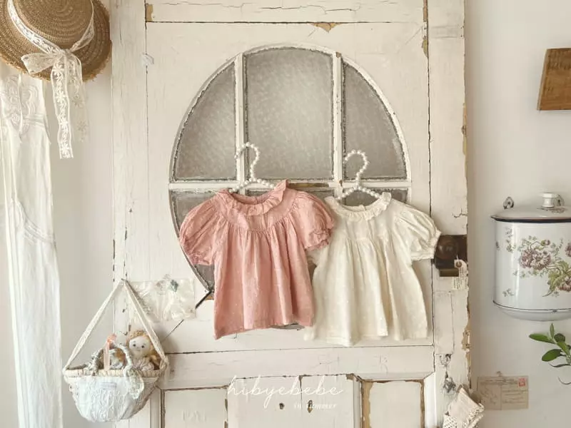 Hi Byebebe - Korean Baby Fashion - #babyootd - Mia Jacquared Blouse - 3