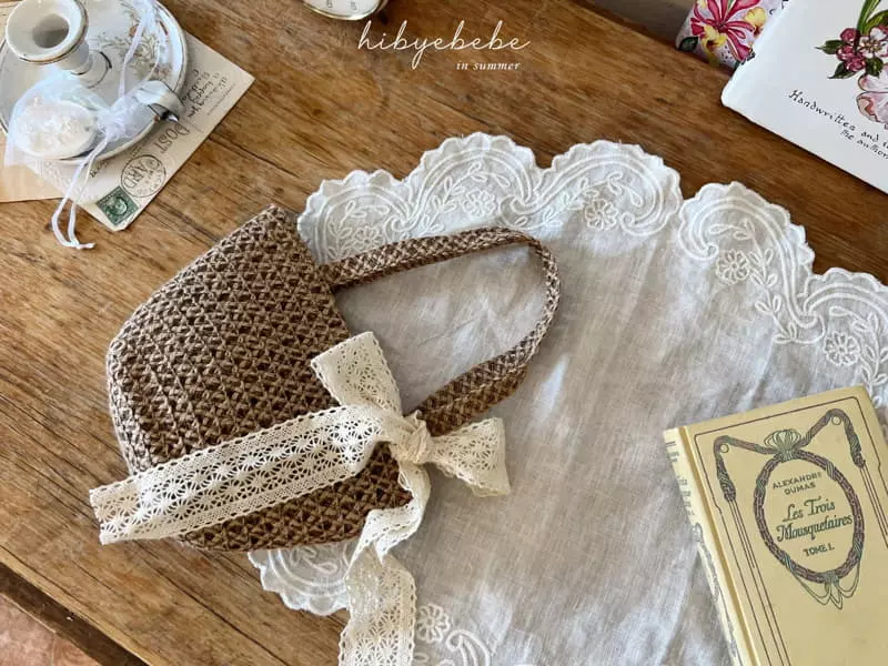 Hi Byebebe - Korean Baby Fashion - #babyoutfit - Summer Picnic Straw Bag - 5