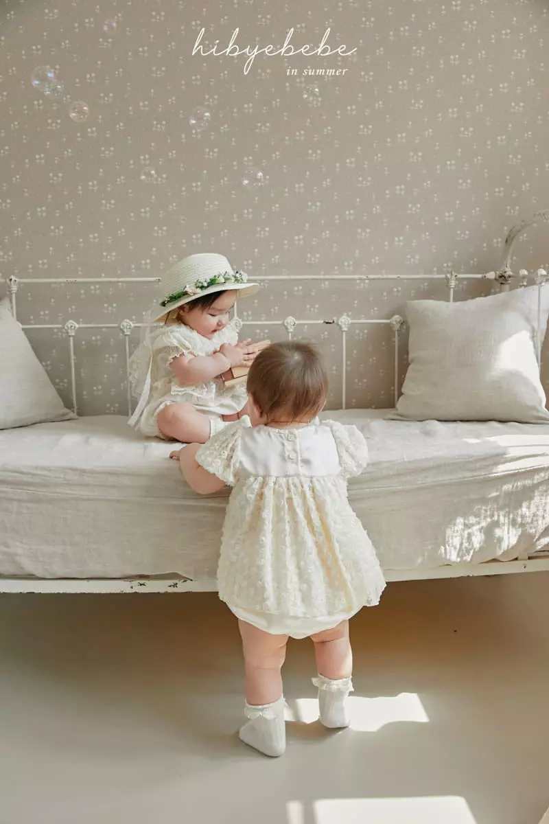 Hi Byebebe - Korean Baby Fashion - #onlinebabyshop - Gloria Lace Bodysuit - 6