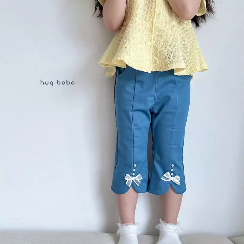 Hug Bebe - Korean Children Fashion - #childofig - Pearl Ribbon Pants - 11