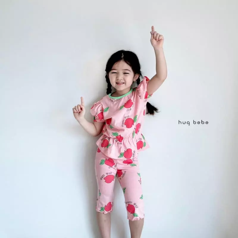 Hug Bebe - Korean Children Fashion - #magicofchildhood - Apple Top Bottom Set - 12