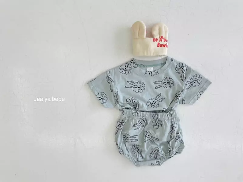 Jeaya & Mymi - Korean Baby Fashion - #babyoninstagram - Rabbit Top Bottom Set - 2