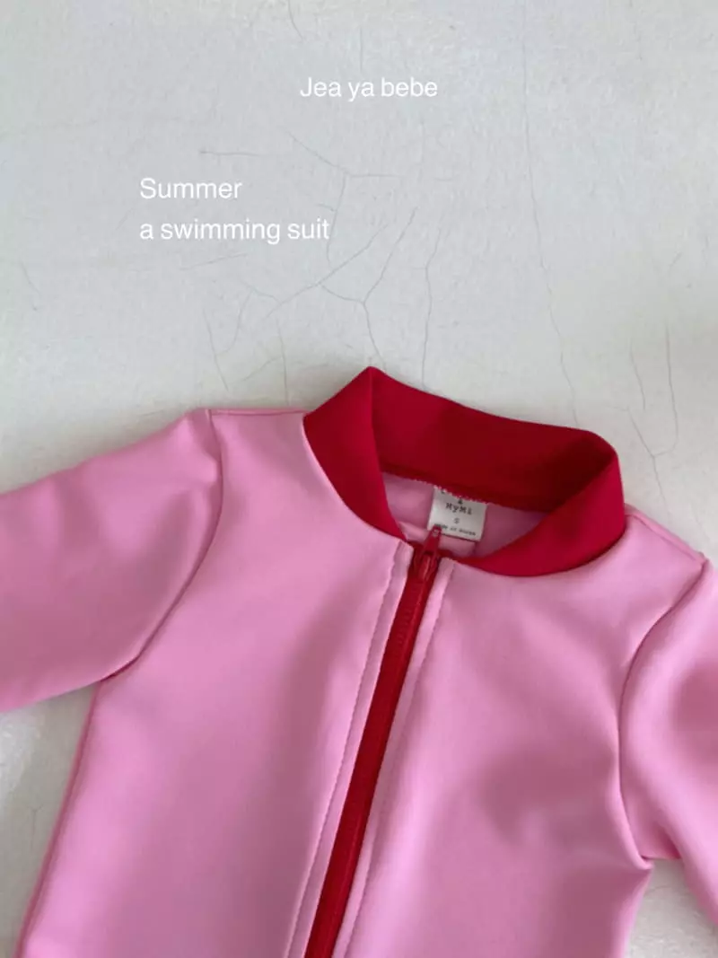 Jeaya & Mymi - Korean Children Fashion - #designkidswear - Vanilla Swimwear with Hat - 8