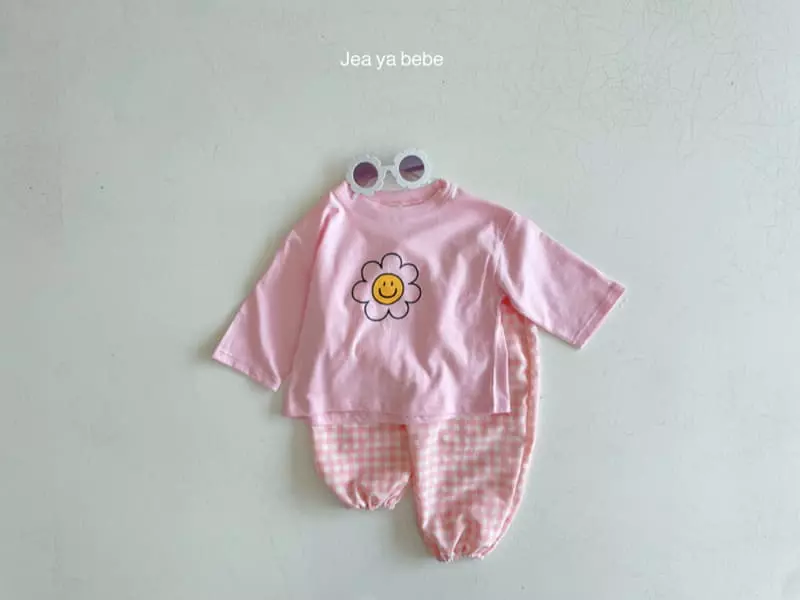 Jeaya & Mymi - Korean Children Fashion - #littlefashionista - Kid Daisy Top Bottom Set - 4