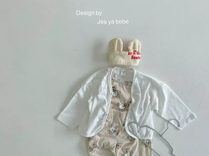 Jeaya & Mymi - Korean Children Fashion - #todddlerfashion - Walking Bear Top Bottom Set - 6