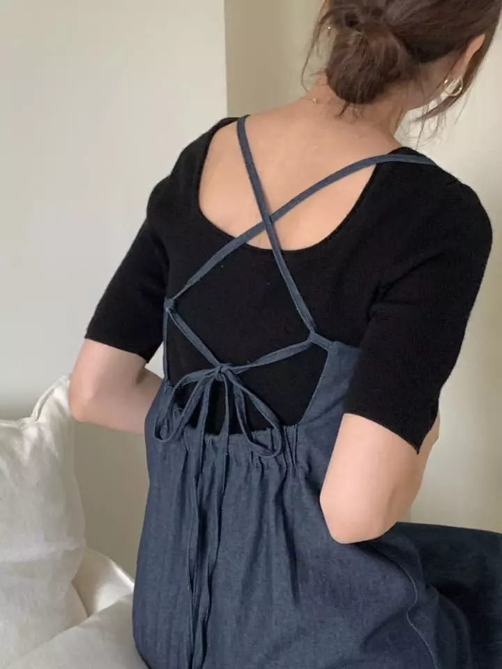 Jeiin - Korean Women Fashion - #momslook - Dennish One-piece - 3