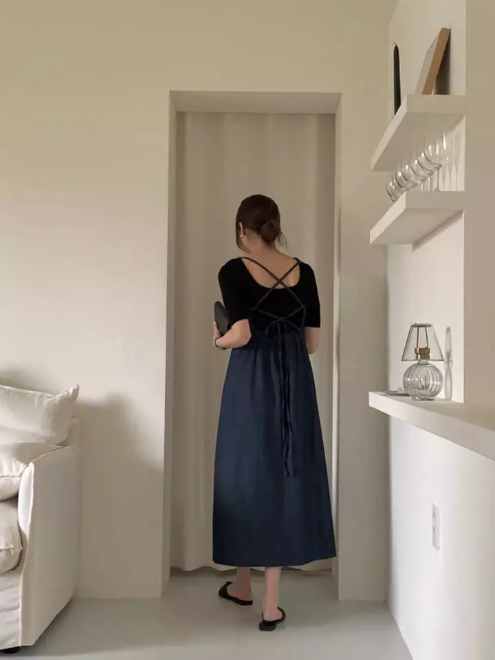 Jeiin - Korean Women Fashion - #momslook - Dennish One-piece - 7
